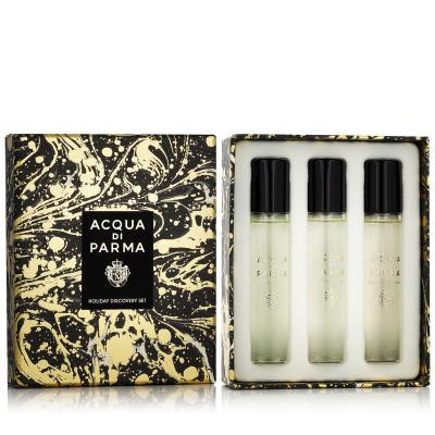 Acqua di Parma Holiday Discovery Set Подаръчен комплект EDP Yuzu 12 ml + EDP Osmanthus 12 ml + EDP Lily Of The Valley 12 ml