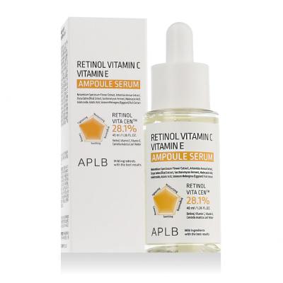 APLB Retinol Vitamin C Vitamin E Ampoule Serum Серум за лице 40 ml