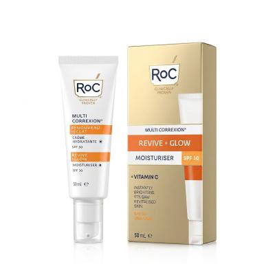 RoC Multi Correxion Revive + Glow Moisturiser SPF30 Дневен крем за лице за жени 50 ml
