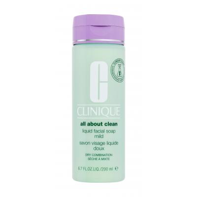 Clinique All About Clean Liquid Facial Soap Mild Почистващ сапун за жени 200 ml