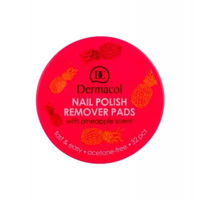 Dermacol Nail Polish Remover Pads Лакочистител за жени 32 бр