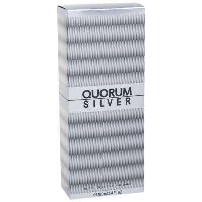 Antonio Puig Quorum Silver Eau de Toilette за мъже 100 ml
