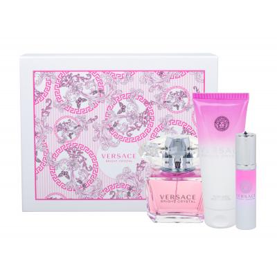 Versace Bright Crystal Подаръчен комплект EDT 90 ml + лосион за тяло 100 ml + EDT 10 ml