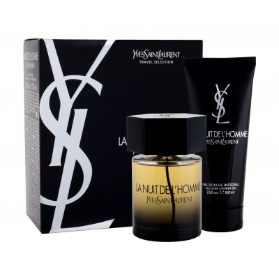 Yves Saint Laurent La Nuit De L'Homme Подаръчен комплект EDT 100 ml + душ гел 100 ml