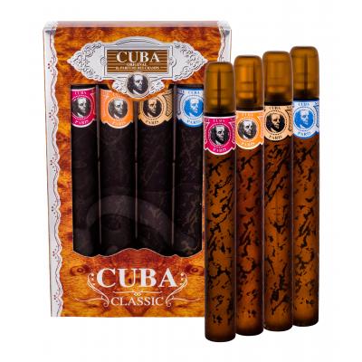 Cuba Classic Подаръчен комплект EDT Blue 35 ml + EDT Yellow 35 ml+ EDT Red 35 ml+ EDT Orange 35 ml