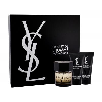Yves Saint Laurent La Nuit De L'Homme Подаръчен комплект EDT 60 ml + балсам за след бръснене 50 ml + душ гел 50 ml