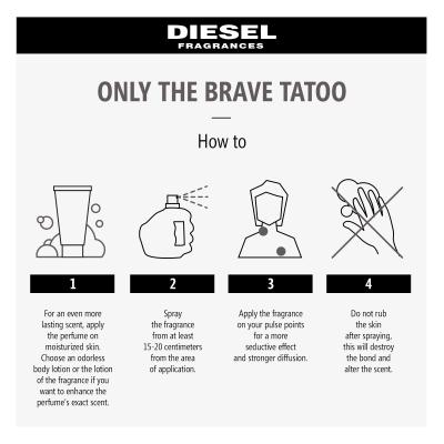 Diesel Only The Brave Tattoo Eau de Toilette за мъже 50 ml