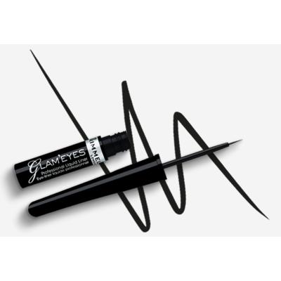 Rimmel London Glam Eyes Очна линия за жени 3,5 ml Нюанс 001 Black Glamour