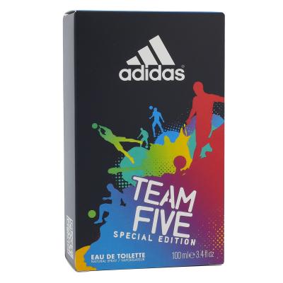 Adidas Team Five Eau de Toilette за мъже 100 ml увредена кутия