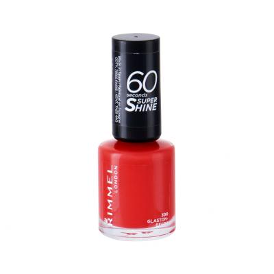 Rimmel London 60 Seconds Super Shine Лак за нокти за жени 8 ml Нюанс 300 Glaston-Berry