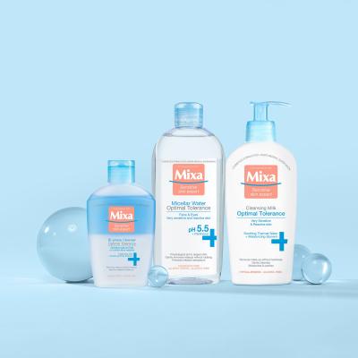 Mixa Optimal Tolerance Bi-phase Cleanser Почистване на грим от очите за жени 125 ml