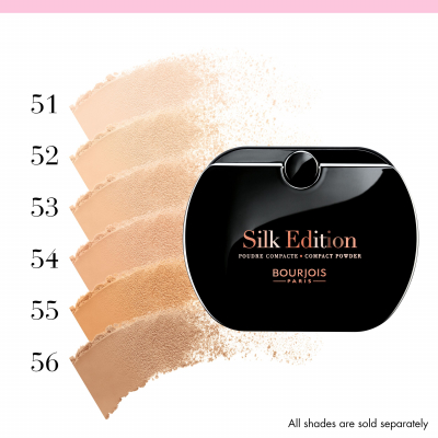 BOURJOIS Paris Silk Edition Compact Powder Пудра за жени 9 гр Нюанс 53 Golden Beige