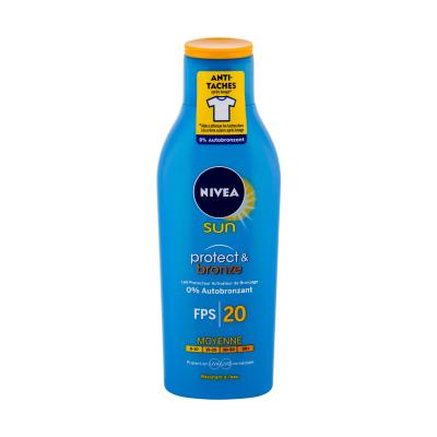 Nivea Sun Protect &amp; Bronze Sun Lotion SPF20 Слънцезащитна козметика за тяло 200 ml