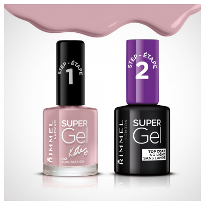 Rimmel London Super Gel By Kate STEP1 Лак за нокти за жени 12 ml Нюанс 012 Soul Session