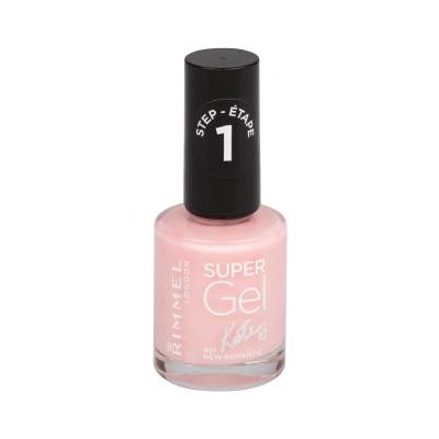 Rimmel London Super Gel By Kate STEP1 Лак за нокти за жени 12 ml Нюанс 021 New Romantic