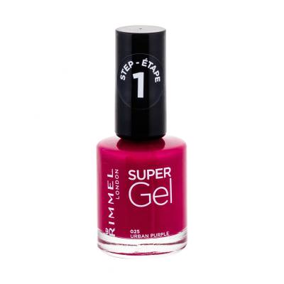 Rimmel London Super Gel STEP1 Лак за нокти за жени 12 ml Нюанс 025 Urban Purple