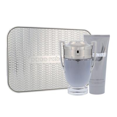 Paco Rabanne Invictus Подаръчен комплект EDT 100 ml + душ гел 100 ml увредена кутия