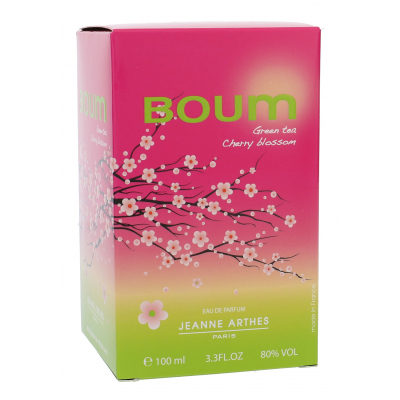 Jeanne Arthes Boum Green Tea Cherry Blossom Eau de Parfum за жени 100 ml