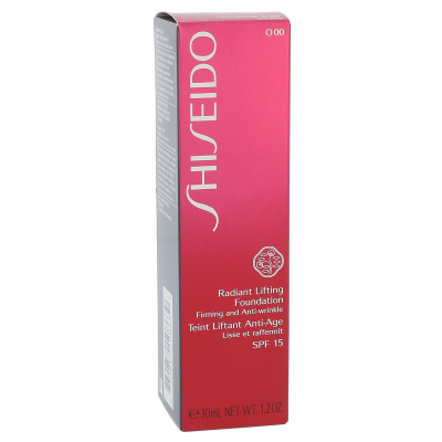 Shiseido Radiant Lifting Foundation SPF15 Фон дьо тен за жени 30 ml Нюанс O00 Very Light Ochre