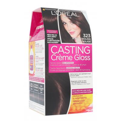 L'Oréal Paris Casting Creme Gloss Боя за коса за жени 48 ml Нюанс 323 Darkest Chocolate