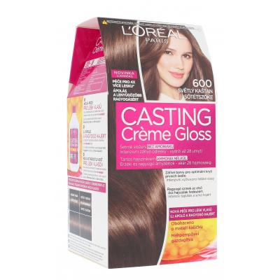 L'Oréal Paris Casting Creme Gloss Боя за коса за жени 48 ml Нюанс 600 Light Brown