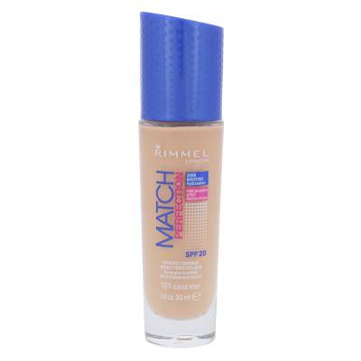 Rimmel London Match Perfection SPF20 Фон дьо тен за жени 30 ml Нюанс 101 Classic Ivory