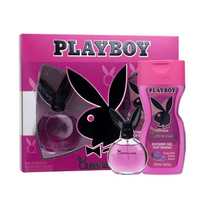 Playboy Queen of the Game Подаръчен комплект EDT 40 ml + душ гел 250 ml увредена кутия
