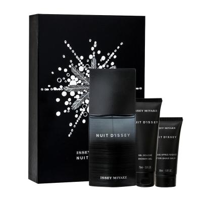 Issey Miyake Nuit D´Issey Подаръчен комплект EDT 125 ml + душ гел 75 ml + балсам за след бръснене 50 ml увредена кутия