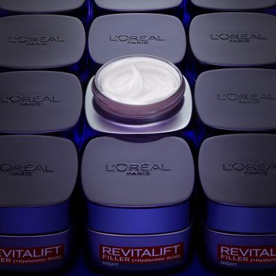 L&#039;Oréal Paris Revitalift Filler HA Нощен крем за лице за жени 50 ml
