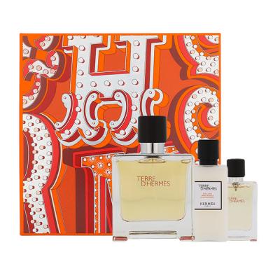 Hermes Terre d´Hermès Подаръчен комплект парфюм 75 ml + балсам за след бръснене 40 ml + парфюм 12,5 ml увредена кутия
