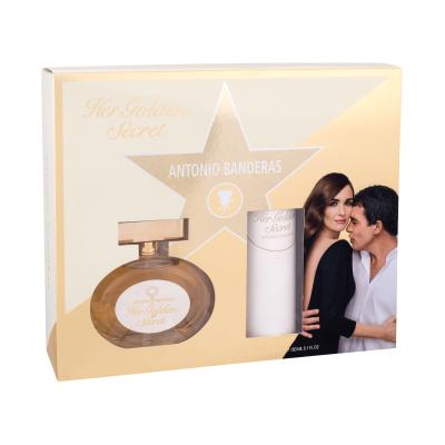 Banderas Her Golden Secret Подаръчен комплект EDT 80 ml + дезодорант 150 ml увредена кутия
