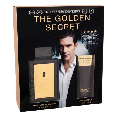 Banderas The Golden Secret Подаръчен комплект EDT 100 ml + балсам за след бръснене 100 ml увредена кутия