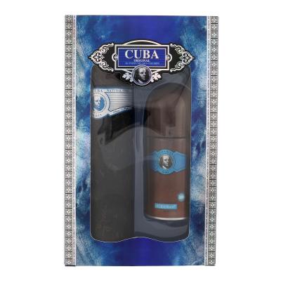 Cuba Blue Подаръчен комплект EDT 100 ml + дезодорант ролон 50 ml увредена кутия