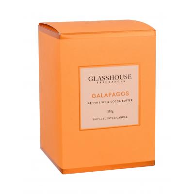 Glasshouse Galapagos Kaffir Lime &amp; Cocoa Butter Ароматна свещ 350 гр