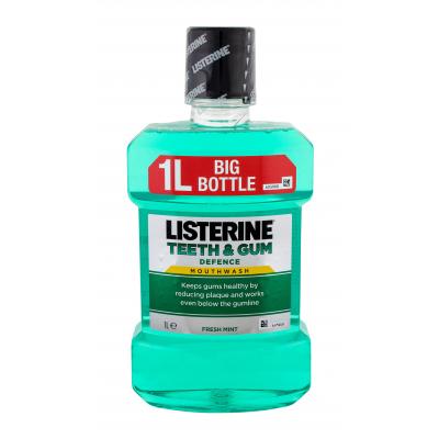 Listerine Teeth & Gum Defence Defence Fresh Mint Mouthwash Вода за уста 1000 ml