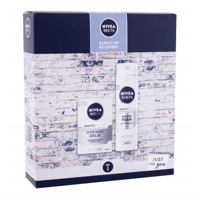 Nivea Men Sensitive Recovery Подаръчен комплект балсам за след бръснене 100 ml + пяна за бръснене 200 ml