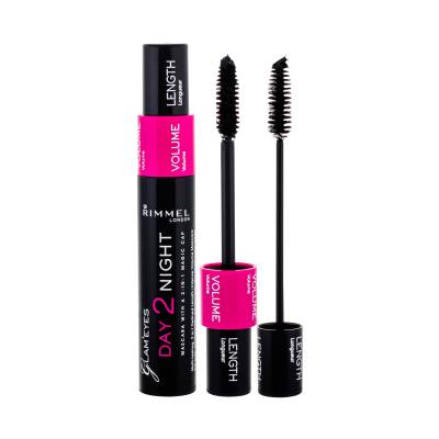 Rimmel London Day 2 Night Спирала за жени 9,5 ml Нюанс 001 Black