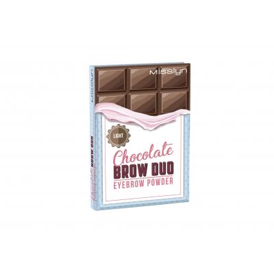 Misslyn Chocolate Brow Duo Комплекти и палитри за вежди за жени 5 гр Нюанс 2 Light Chocolate