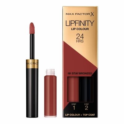 Max Factor Lipfinity 24HRS Lip Colour Червило за жени 4,2 гр Нюанс 191 Stay Bronzed