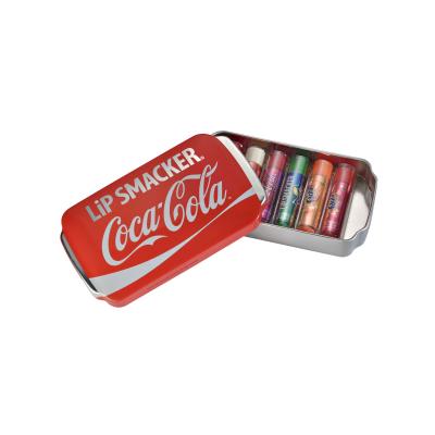 Lip Smacker Coca-Cola Lip Balm Подаръчен комплект балсам за устни 6 x 4 g + метална кутия