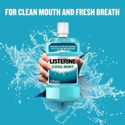 Listerine Cool Mint Mouthwash Вода за уста 500 ml
