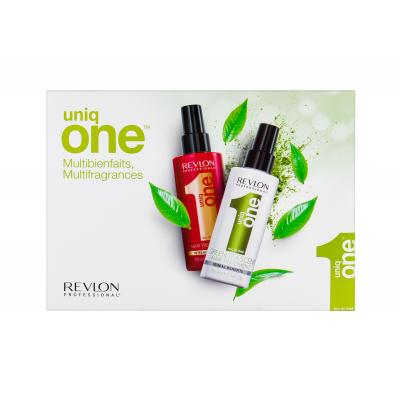 Revlon Professional Uniq One Duo Kit Подаръчен комплект маска за коса без отмиване 150 ml + маска за коса без отмиване Green Tea 150 ml