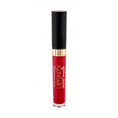 Max Factor Lipfinity Velvet Matte 24HRS Червило за жени 3,5 ml Нюанс 025 Red Luxury