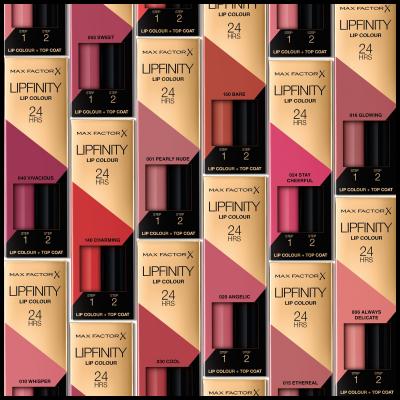 Max Factor Lipfinity Lip Colour Червило за жени 4,2 гр Нюанс 010 Whisper