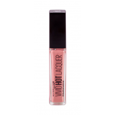 Maybelline Color Sensational Vivid Hot Laquer Блясък за устни за жени 7,7 ml Нюанс 66 Too Cute
