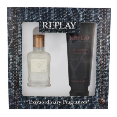 Replay Jeans Original! For Him Подаръчен комплект EDT 30 ml + душ гел 100 ml увредена кутия