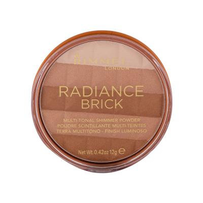 Rimmel London Radiance Brick Бронзант за жени 12 g Нюанс 001 Light