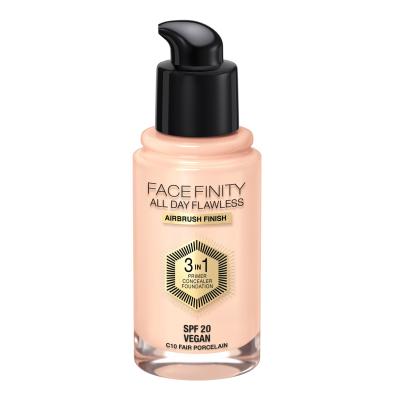 Max Factor Facefinity All Day Flawless SPF20 Фон дьо тен за жени 30 ml Нюанс C10 Fair Porcelain