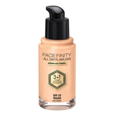 Max Factor Facefinity All Day Flawless SPF20 Фон дьо тен за жени 30 ml Нюанс N42 Ivory