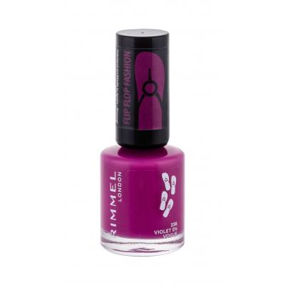 Rimmel London 60 Seconds Flip Flop Лак за нокти за жени 8 ml Нюанс 336 Violet En Vogue